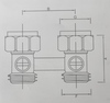 Узел нижнего подкл радиатора H-обр Прямой Евроконус G3/4-НР3/4" Sanline Арт.39101