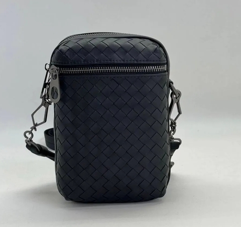 Сумка мессенджер Bottega Venetta, чёрный