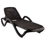 Шезлонг пластиковый Capri Rattan шоколад