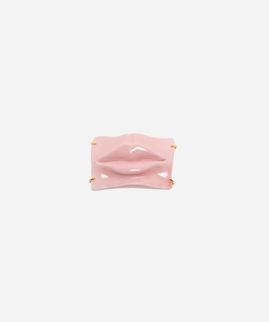Брошь MOUTH BIG PINK