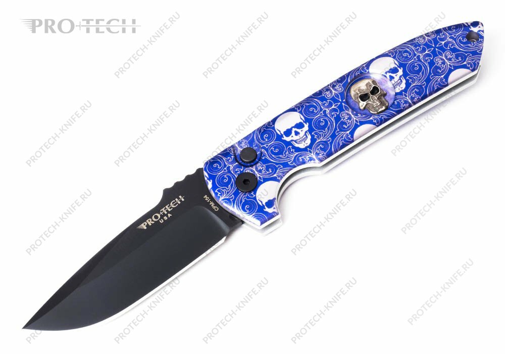 Нож Pro-Tech Rockeye Limited Edition Kellett Skulls