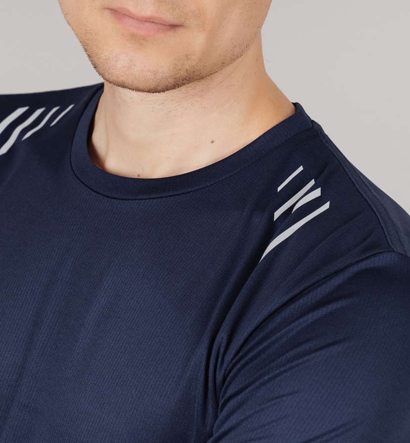 Nordski Run футболка для бега мужская dress blue - 4