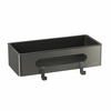 Lemark Shelf Line 9776045 Полка для душа прямая из нерж. стали с крючками, графит/вставка-пластик графит