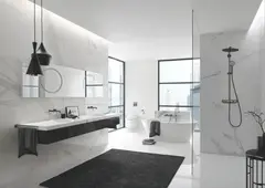 Внешняя часть смесителя для ванны GROHE Essence с переключателем на 3 положения, темный графит матовый (29192AL1)