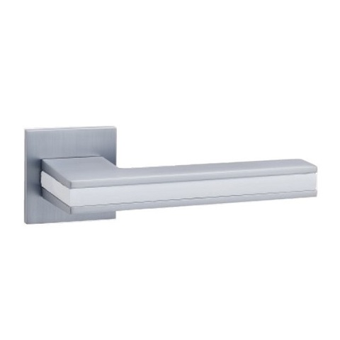 Ручка раздельная ABRISS R50.187 MCP/WH матовый хром/белый