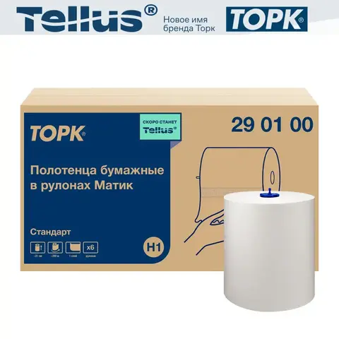 Tork 290100 Матик полотенца в рулонах, категория качества Стандарт, 1-сл.