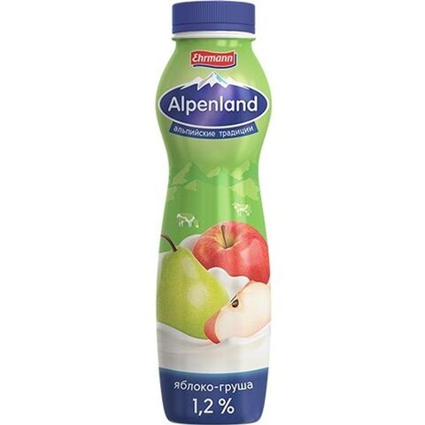 Альпенлэнд 1,2% яблоко-груша 290гр