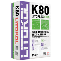 Клей для плитки Litokol Litoflex K80 Eco (C2E) серый, 25 кг