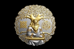 Силиконовый молд Панно-оберег Гусляр
