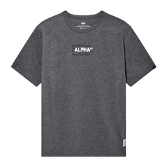 Футболка Alpha Industries Alpha Code Graphic Tee Dark Charcoal Heather (Темно-серый)
