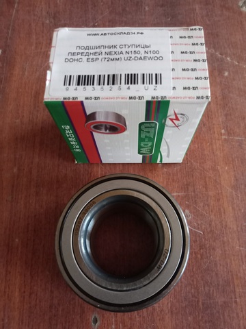 ПОДШИПНИК СТУПИЦЫ ПЕРЕДНЕЙ NEXIA N150, N100 DOHC, ESP (72мм) UZ-DAEWOO