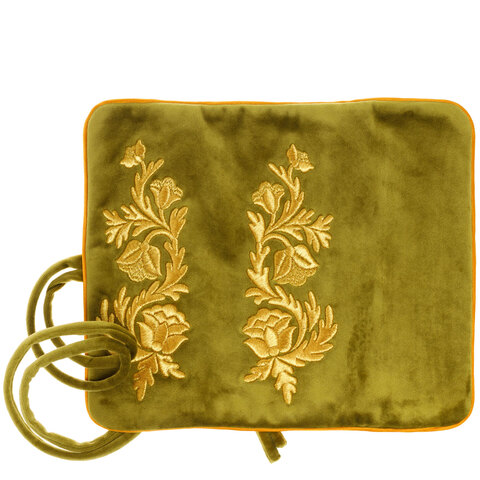 Несессер «Сибирия» а7/111 салатовый / золото; велюр