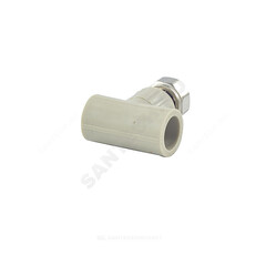 Тройник PP-R комбинированный серый Дн 20х1/2" с накидной гайкой VALFEX 10140020Г