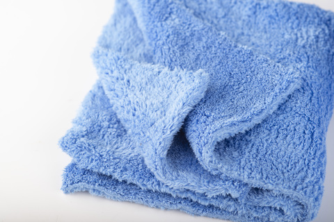 GlossWork Coral fleece Microfiber towel микрофибра двусторонняя, 400 г/м2, голубая