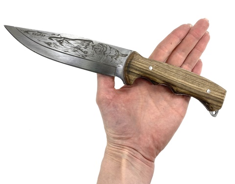 Нож Хищник, 65х13, рукоять дерево