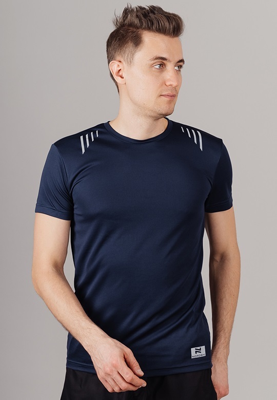 Nordski Run футболка для бега мужская dress blue
