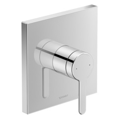 Duravit C.1 C14210009010 Смеситель для душа скрытого монтажа (наружная часть квадрат), цвет: хром фото