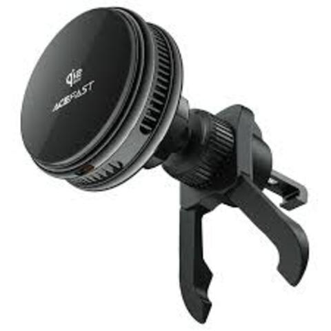 Автозарядка ACEFAST D66 Fast 25W Qi2 Wireless Charger Magnetic Car Holder, черный