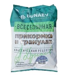 Прикормка всесезонная DUNAEV гранулы Карп Чеснок 0.75 кг