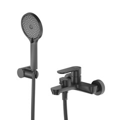 Cezares Stylus STYLUS-VD-NOP Смеситель для ванны с душевым набором, цвет: чёрный фото