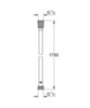 GROHE Silverflex 28388GL1 Душевой шланг пластик, 1750 мм, TwistStop, макс. давление до 5 бар, холодный рассвет, глянец