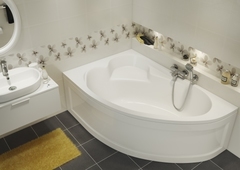 ВАННА АКРИЛОВАЯ CERSANIT KALIOPE 153x100 ПРАВАЯ С НОЖКАМИ