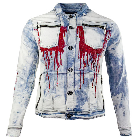The Saints Sinphony | Куртка джинсовая мужская RED DRIP JACKET TSJ053 перед
