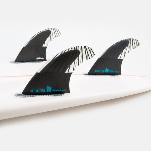 FCS II Performer PC Carbon Black/Teal Thruster