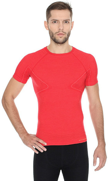 Термобелье мужское Brubeck Active Wool термофутболка красная - 4