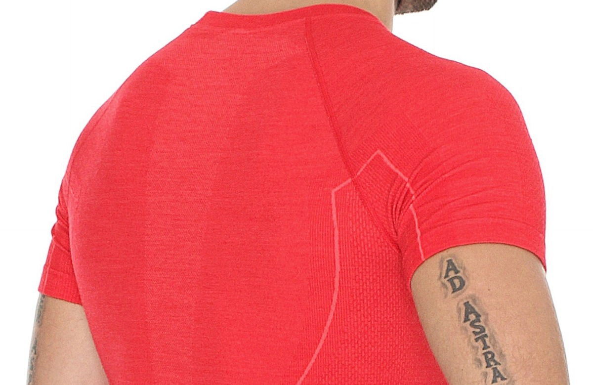 Термобелье мужское Brubeck Active Wool термофутболка красная - 5