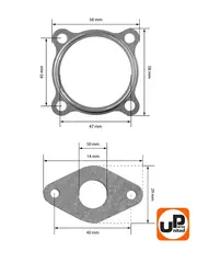 Набор прокладок UNITED PARTS для генератора GG980, DPG1201i (под поршень 47мм)