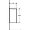 Geberit Xeno2 500.502.43.1 Тумба под раковину, 38x52.5x26.5см, Серый / Меламин, древесная структура
