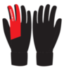 Nordski Arctic WS лыжные перчатки black-red - 2