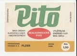 K15239 ЧССР Чехословакия Пивная этикетка PITO