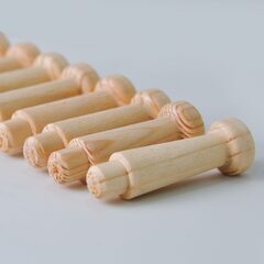 Комплект крючков для одежды DIY массив сосны цвет натуральный