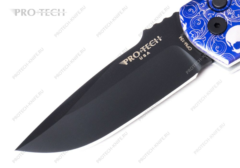 Нож Pro-Tech Rockeye Limited Edition Kellett Skulls - фотография 
