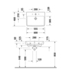 Duravit No.1 23756000002 Раковина для мебели 60*46см,с 1отв для смесителя, цвет белый глянец