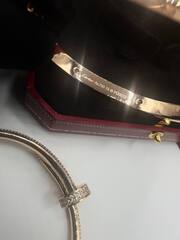 16234 - Браслет LOVE с отверткой качество lux white/rose/yellow VGOLD