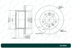 Диск тормозной G-brake  GR-01519