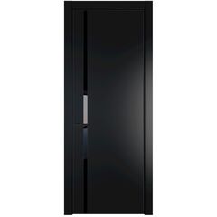 Межкомнатная дверь эмаль Profil Doors 21PA блэк со вставкой