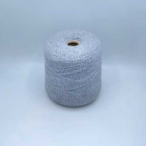 NEW MILL (пр.Италия), art. Green Cash, 3/14 467м/100гр. 97% Кашемир 5%Меринос, цвет-Серый/белый/голубой, мулине, арт.29889
