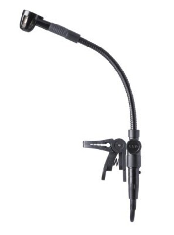 AKG C519M микрофон для духовых инструментов на 'прищепке', с адаптером фант. питания в разъёме XLR, не работает с радиосистемами