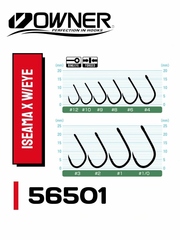 56501 № 6 Крючки OWNER ISEAMA X w/EYE / продажа от 5 уп.