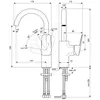 Ideal Standard Ceraplan BD234AA Смеситель для раковины с высоким трубчатым поворотным изливом 180 мм