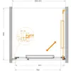 Cezares LUX-B-FS-1-90-C-CR Душевая дверь