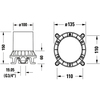 Duravit C.1 GK5900007000 Базовый комплект напольного однорычажного смесителя для ванны
