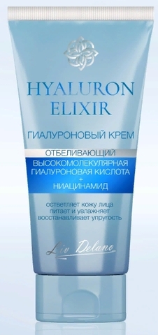 Hyaluron Elixir Гиалуроновый крем отбеливающий 50 г. (Liv-delano) — фото 3