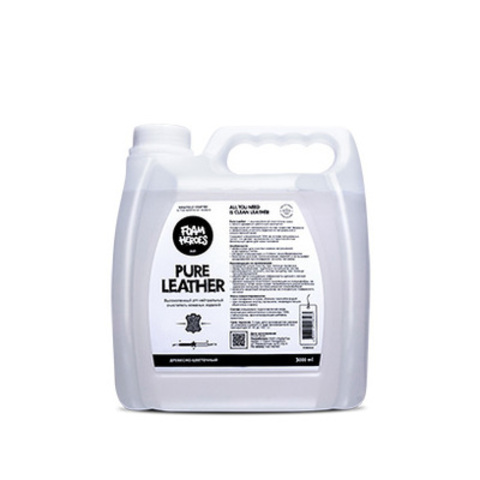 Foam Heroes Деликатный очиститель кожи Pure Leather, 3л
