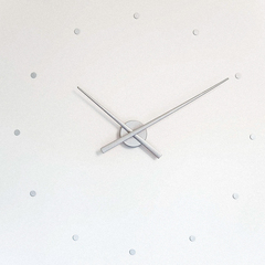 Часы OJ mini Silver. Цвет: серебристый  D=50см