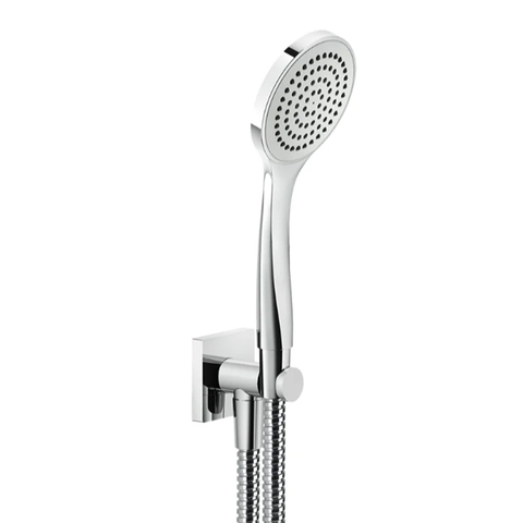 Gessi Rilievo 59123#031 Душевой комплект, состоящий из вывода воды на1/2", держателя, шланга 1,50 м и душевой лейки, цвет: хром